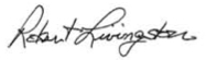 Robert Livingston signature Robert Livingston signature