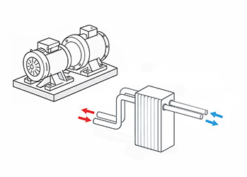 Illustrated facility cooling equipment
